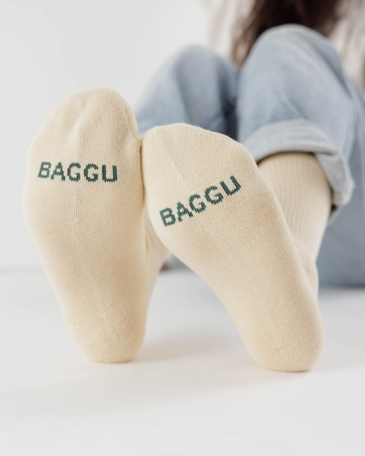 Ribbed Sock Ecru | Baggu Discount