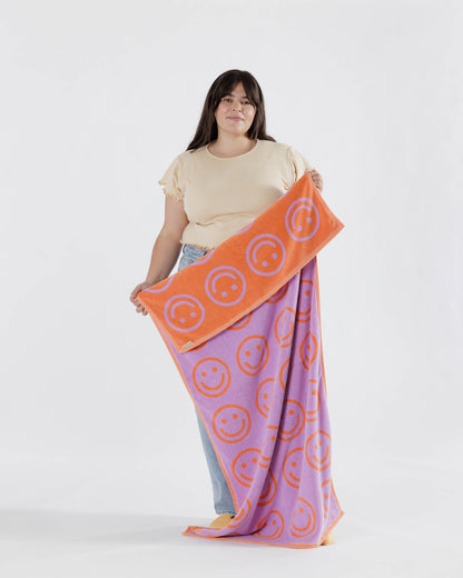Bath Towel Happy Lilac | Baggu New