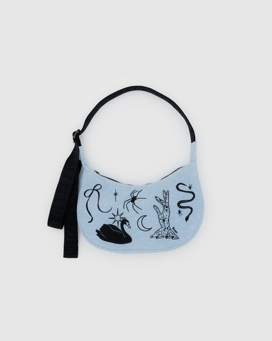 Small Nylon Crescent Bag Embroidered Ballet Icons | Baggu Featured