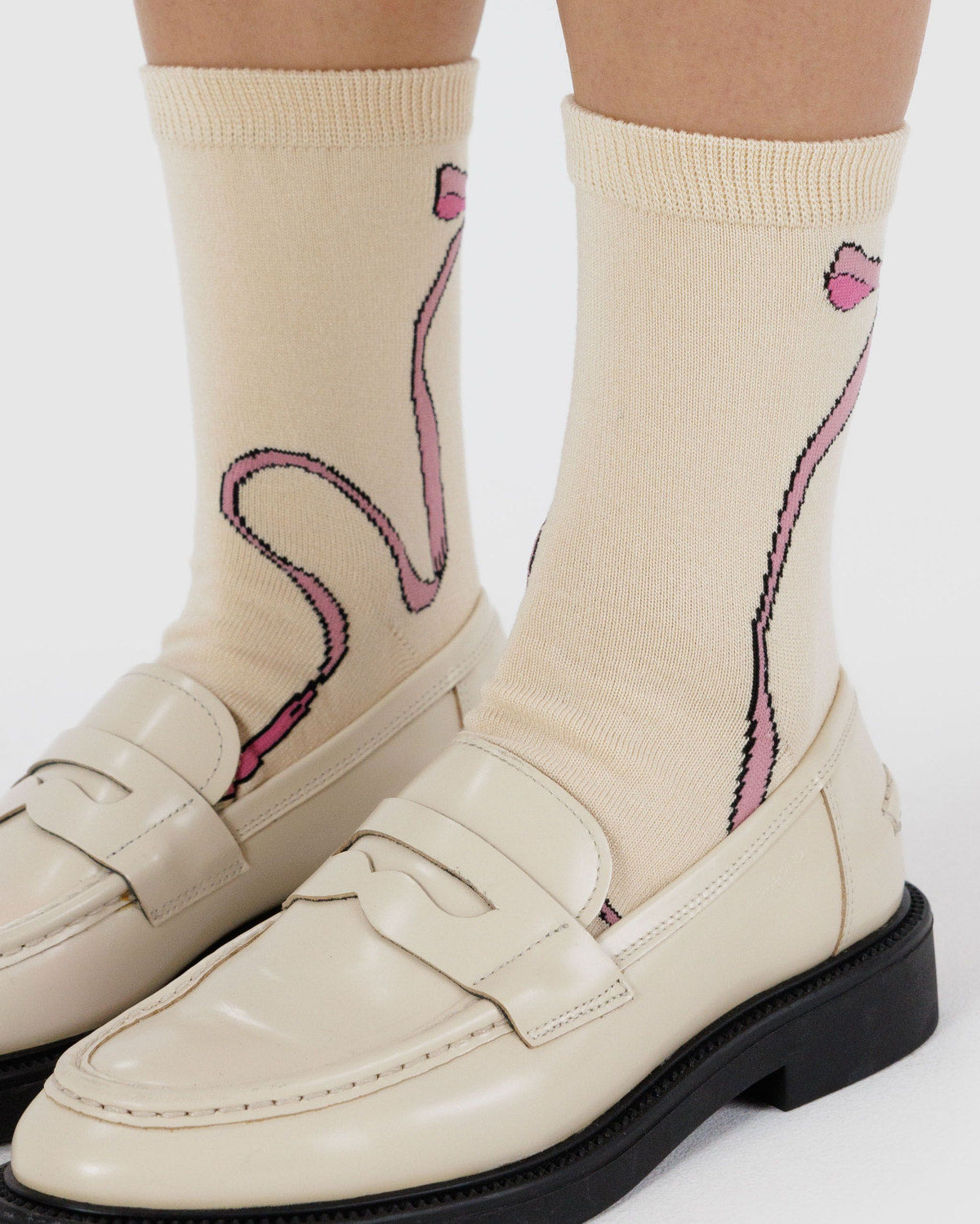 Crew Sock Pink Bow | Baggu Trusted