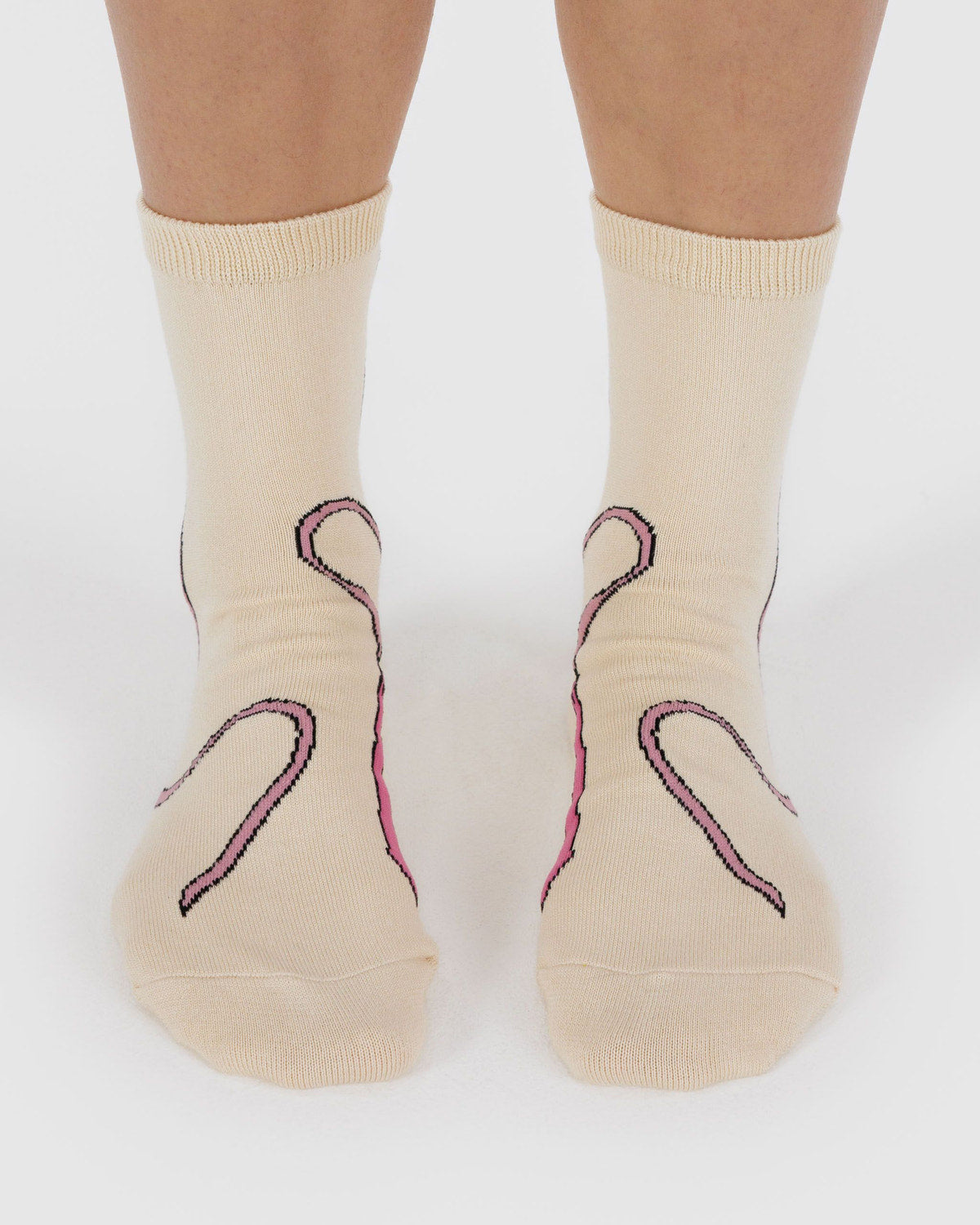 Crew Sock Pink Bow | Baggu Trusted
