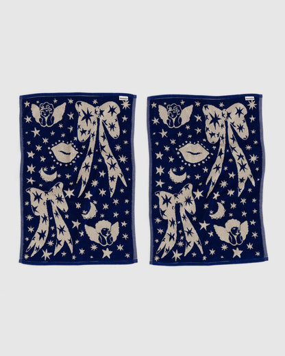 Hand Towel Set of 2 Cherub Bows | Baggu Quality
