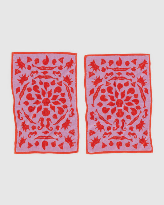 Hand Towel Set of 2 Sea Shells | Baggu Best Price