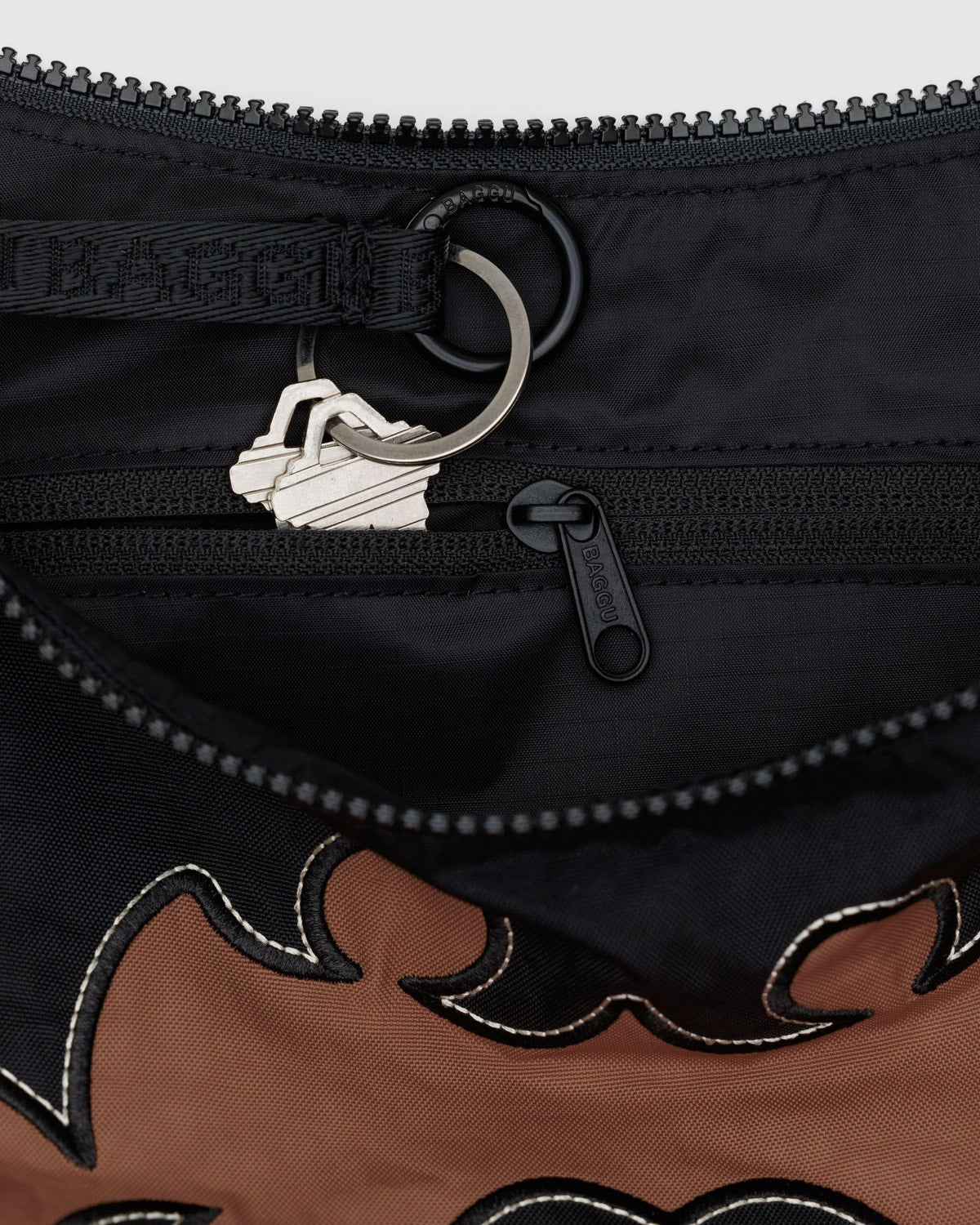 Medium Nylon Crescent Bag Western Appliqué | Baggu Recommended