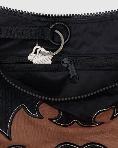 Medium Nylon Crescent Bag Western Appliqué | Baggu Recommended
