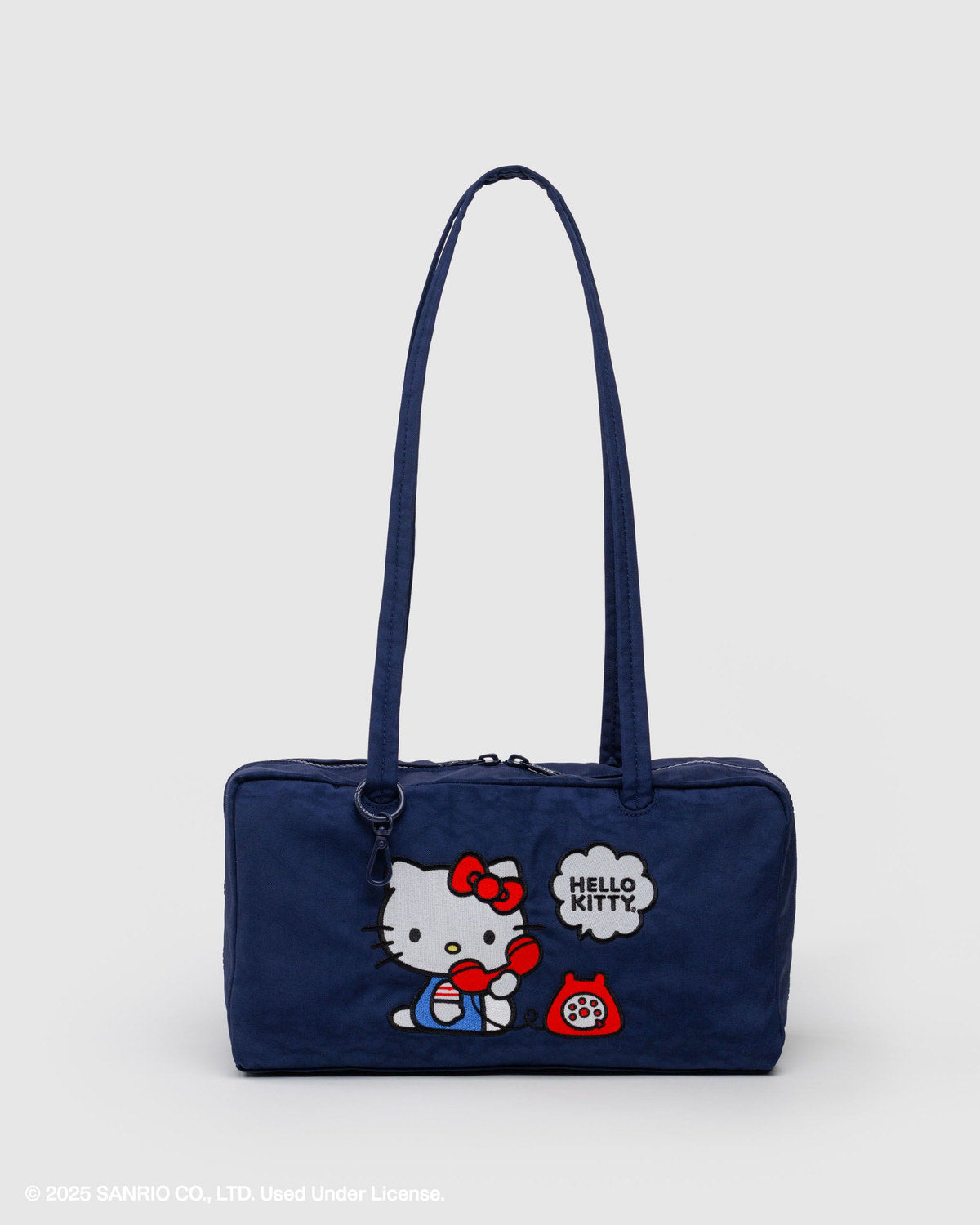 Nylon Bowler Bag Embroidered Hello Kitty Phone | Baggu Trending