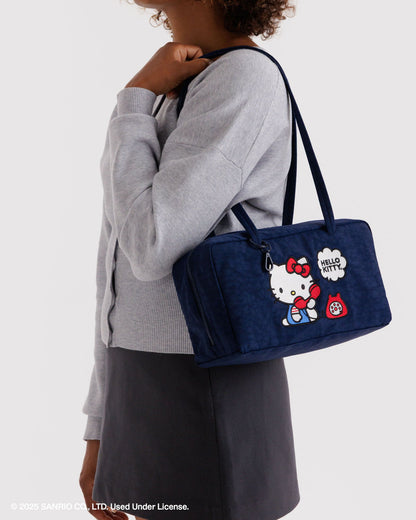 Nylon Bowler Bag Embroidered Hello Kitty Phone | Baggu Trending