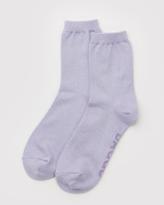 Crew Sock Lilac Metallic | Baggu Value