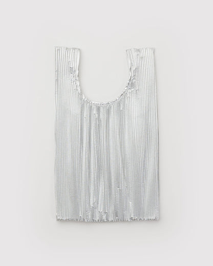 Pleated Baggu Chrome Metallic | Baggu Classic