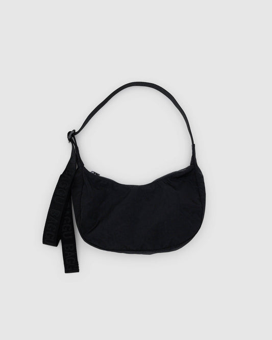 Small Nylon Crescent Bag Black | Baggu Latest