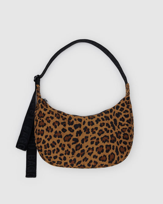 Medium Nylon Crescent Bag Leopard | Baggu Best Price