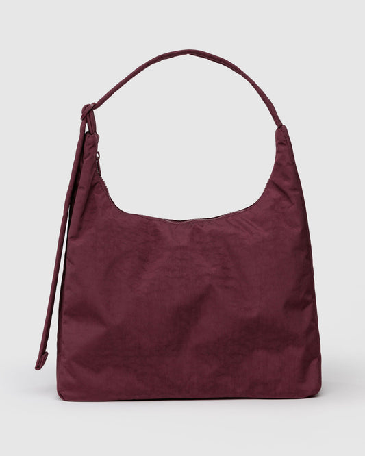 Nylon Shoulder Bag Mahogany | Baggu Trusted