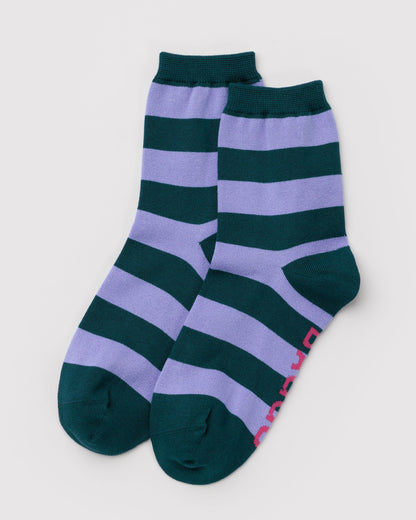 Crew Sock Malachite Stripe | Baggu Top Pick