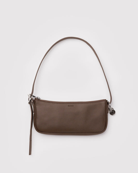 Recycled Leather Pochette Brown | Baggu Sale