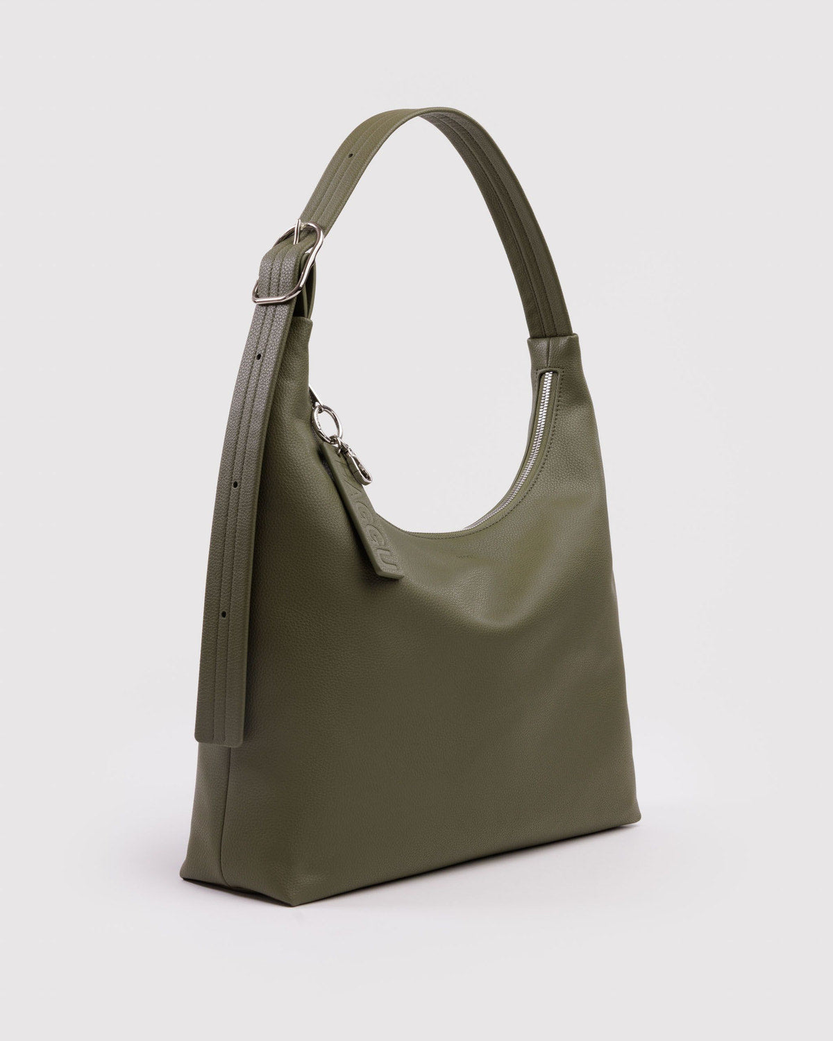Recycled Leather Shoulder Bag Loden | Baggu Deals