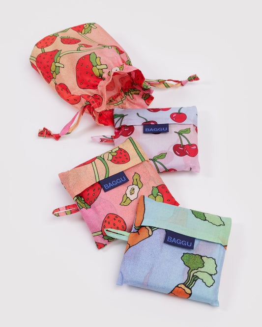 Standard Baggu Set of 3 Carrots & Berries | Baggu Value