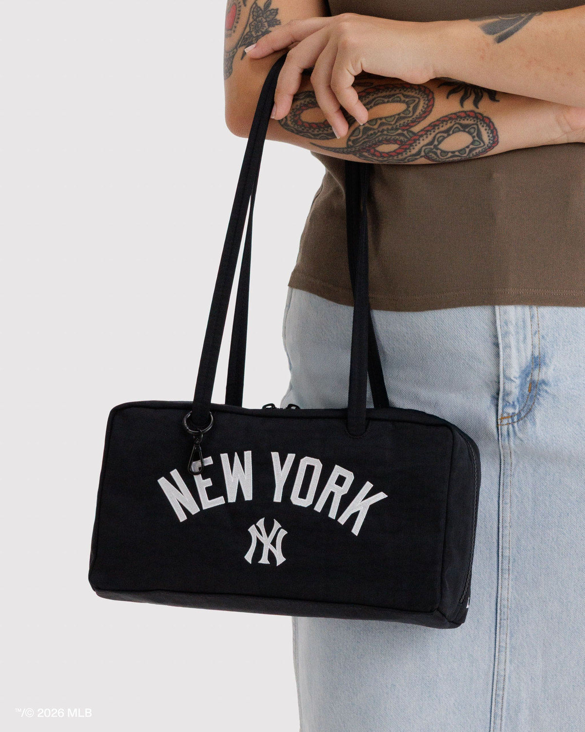 Nylon Bowler Bag New York Yankees™ | Baggu Latest