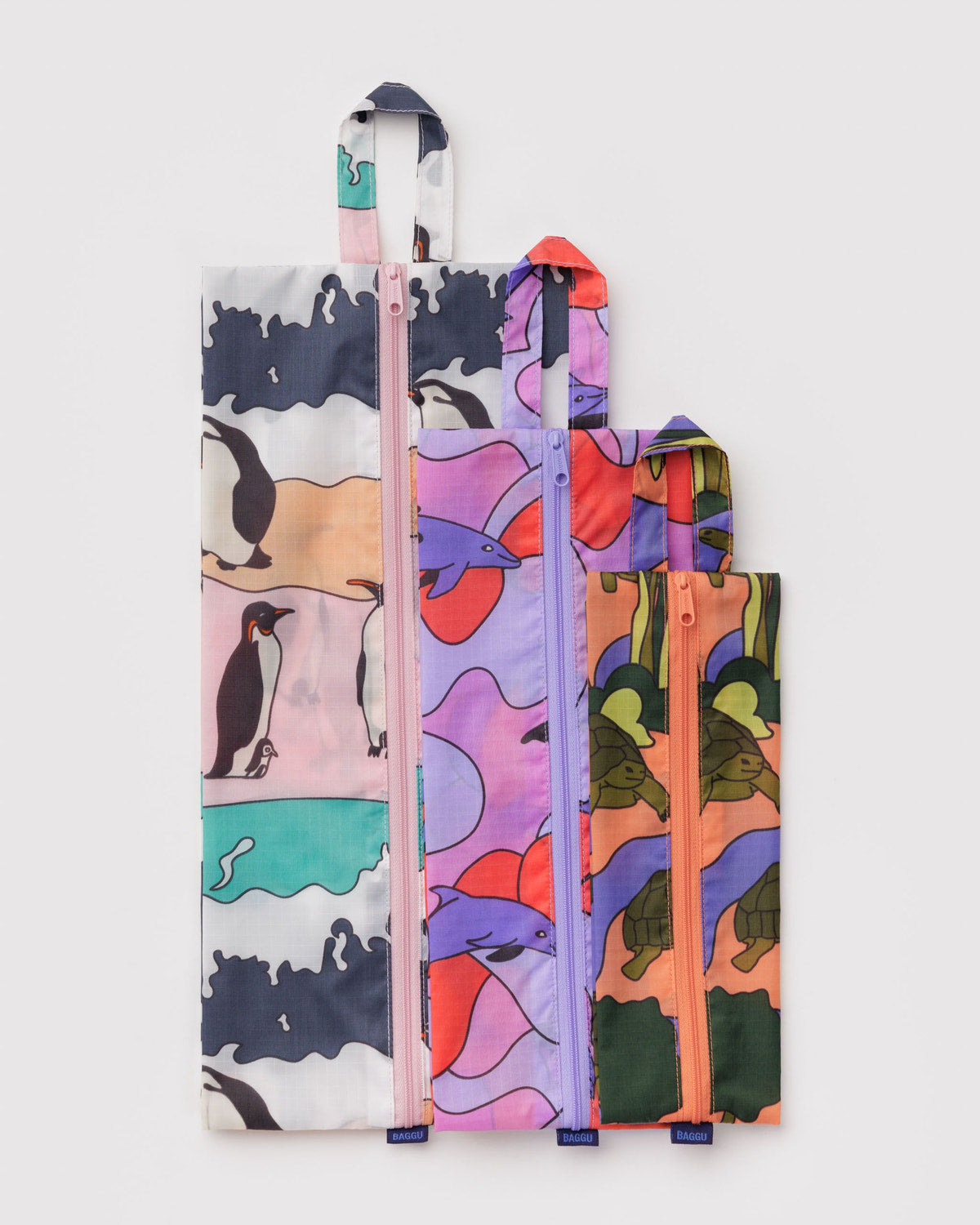 3D Zip Set Vacation Animals | Baggu Trusted